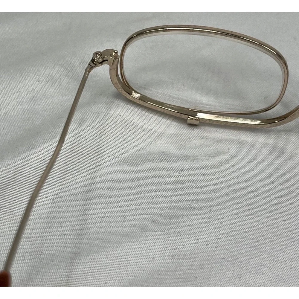 Vintage Gold Flip Down Makeup Glasses Magnifying Eye Makeup Application Frames